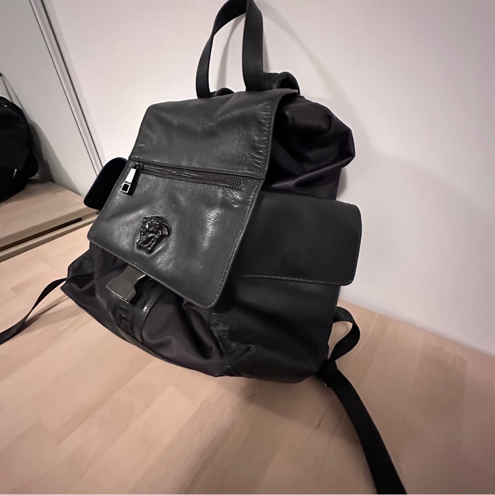 Versace Medusa Leather Backpack